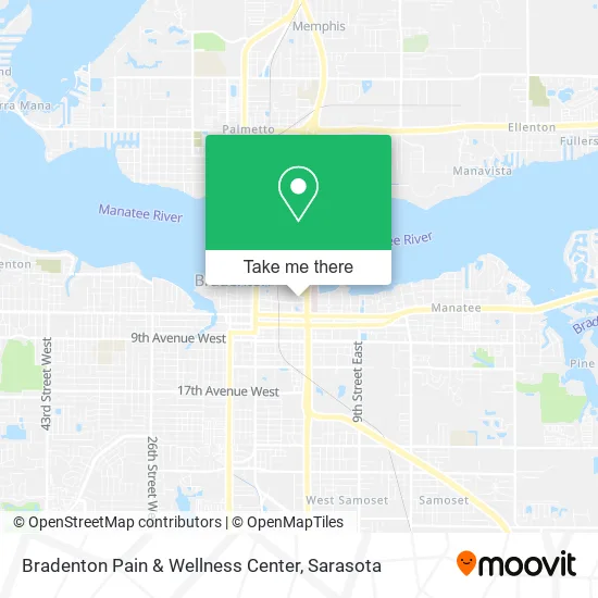 Bradenton Pain & Wellness Center map