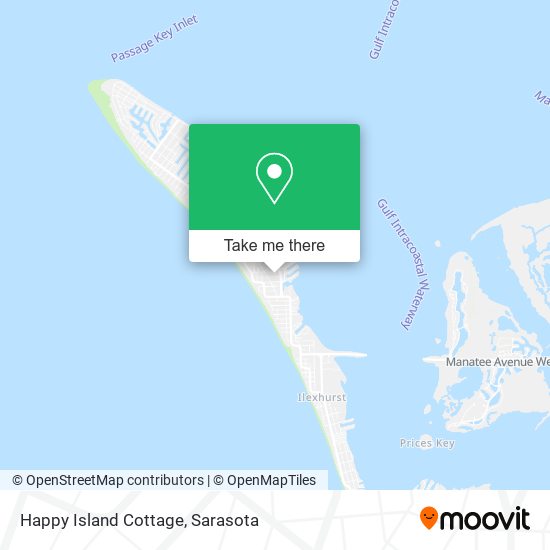 Happy Island Cottage map