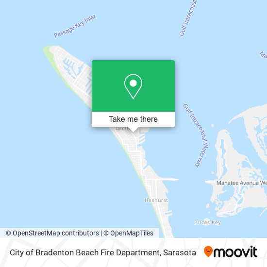 City of Bradenton Beach Fire Department map