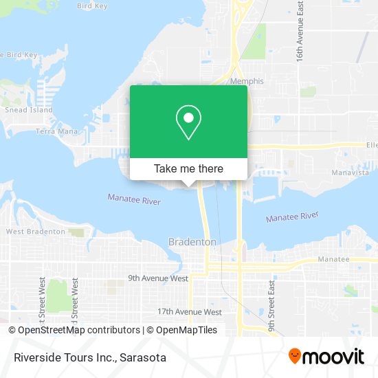 Riverside Tours Inc. map