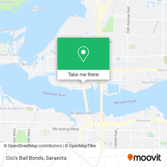 Mapa de Cici's Bail Bonds