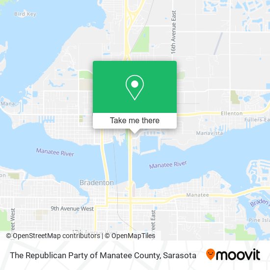 The Republican Party of Manatee County map