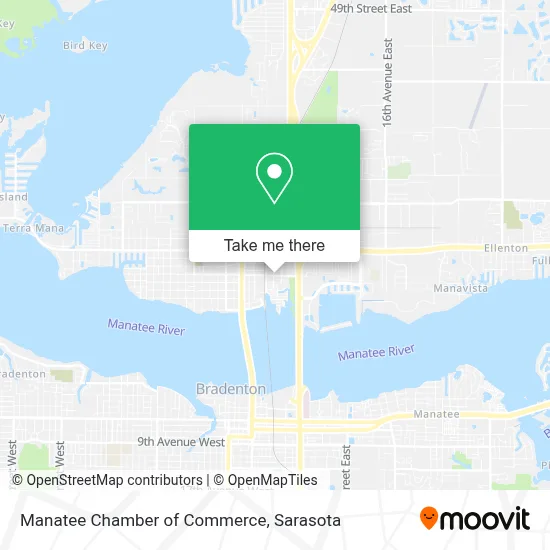 Manatee Chamber of Commerce map