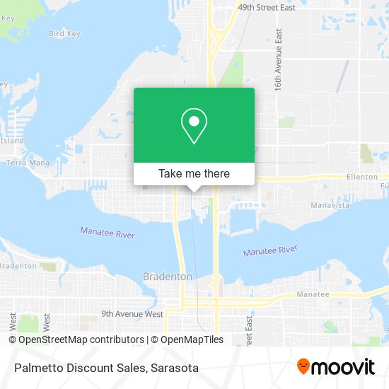 Palmetto Discount Sales map