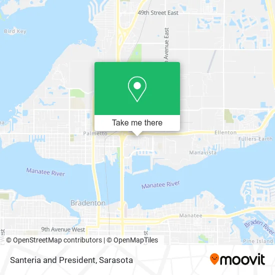 Santeria and President map