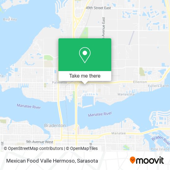 Mexican Food Valle Hermoso map