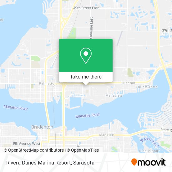 Rivera Dunes Marina Resort map