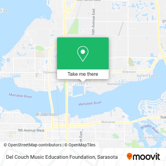 Del Couch Music Education Foundation map