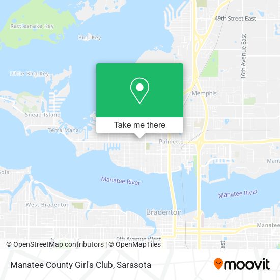 Manatee County Girl's Club map