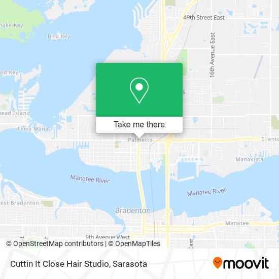 Cuttin It Close Hair Studio map