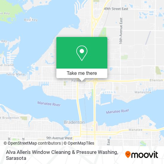 Alva Allen's Window Cleaning & Pressure Washing map