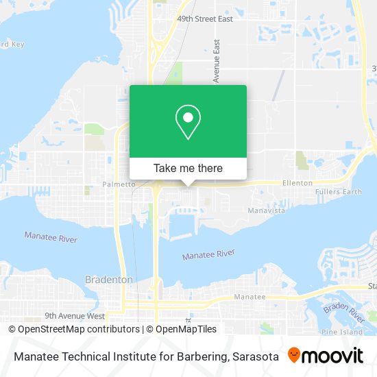 Mapa de Manatee Technical Institute for Barbering