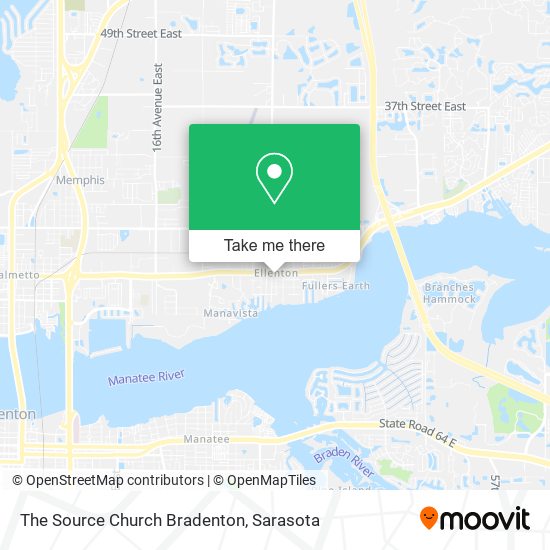 The Source Church Bradenton map