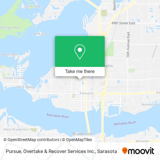Pursue, Overtake & Recover Services Inc. map