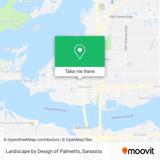 Landscape by Design of Palmetto map