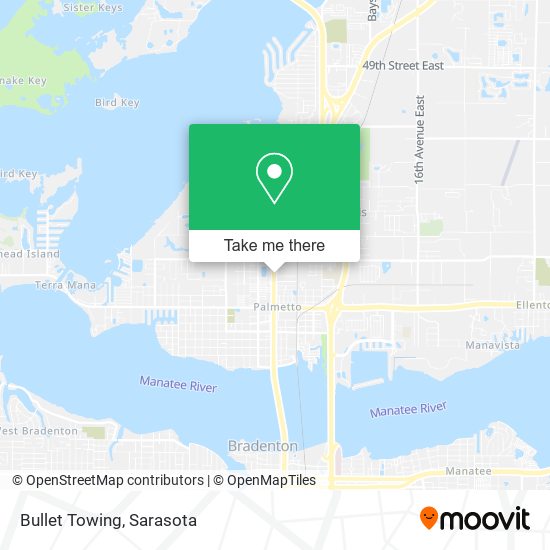 Bullet Towing map