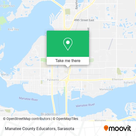 Manatee County Educators map