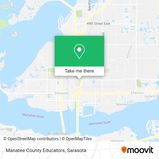 Manatee County Educators map