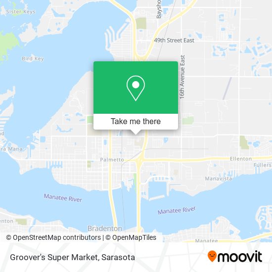 Groover's Super Market map