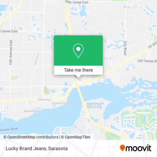 Lucky Brand Jeans map