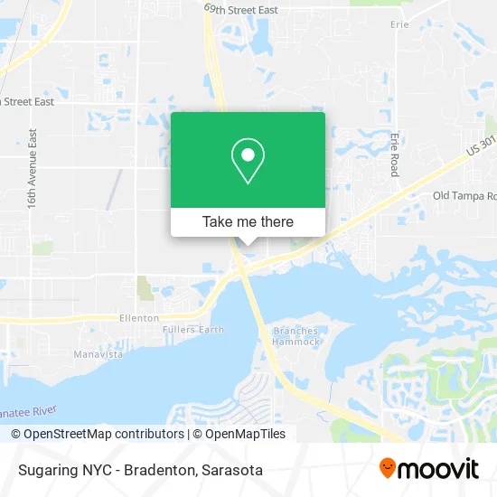 Sugaring NYC - Bradenton map