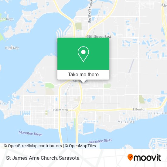 St James Ame Church map