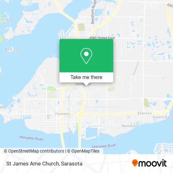 St James Ame Church map