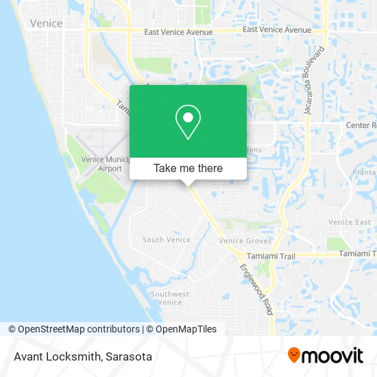 Avant Locksmith map