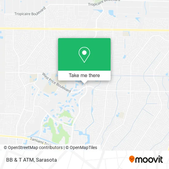BB & T ATM map