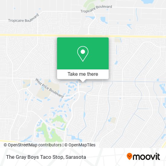 The Gray Boys Taco Stop map