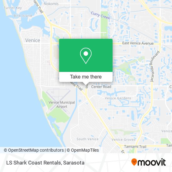 LS Shark Coast Rentals map