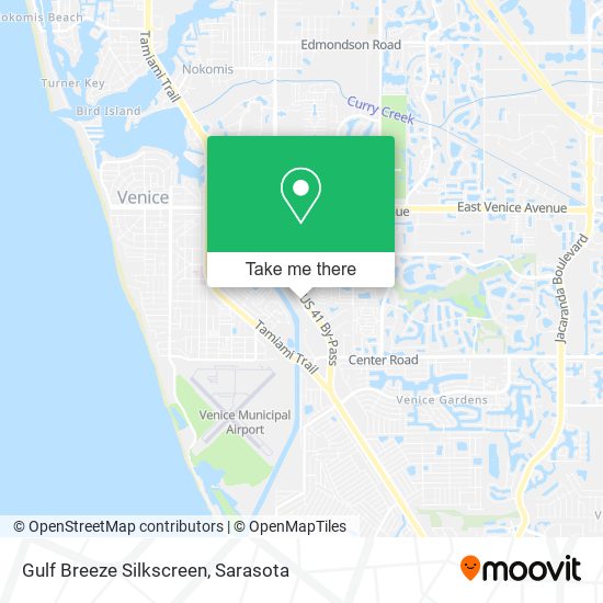 Gulf Breeze Silkscreen map