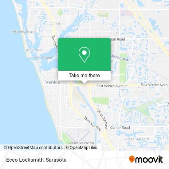 Ecco Locksmith map