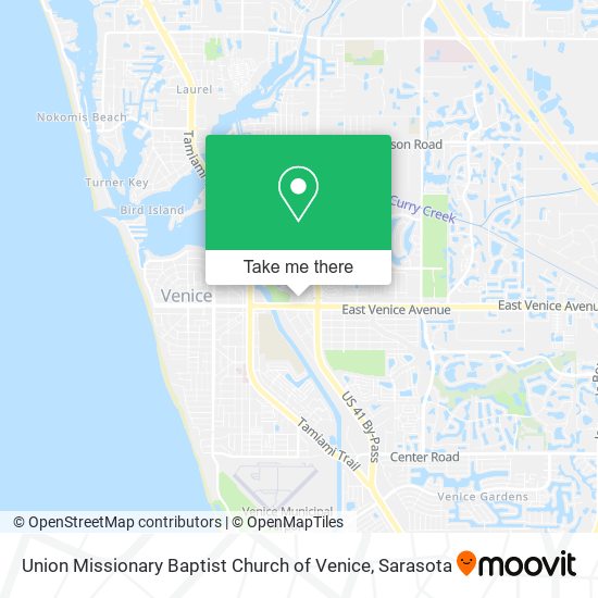 Union Missionary Baptist Church of Venice map
