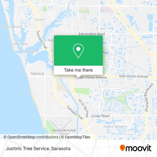 Mapa de Justin's Tree Service