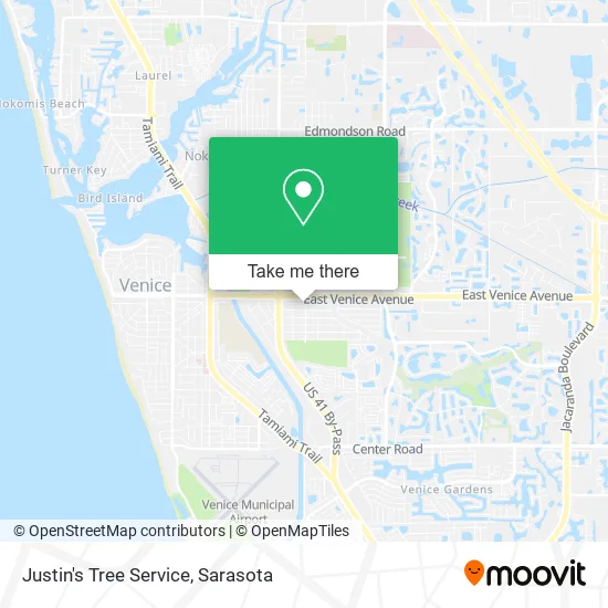 Justin's Tree Service map
