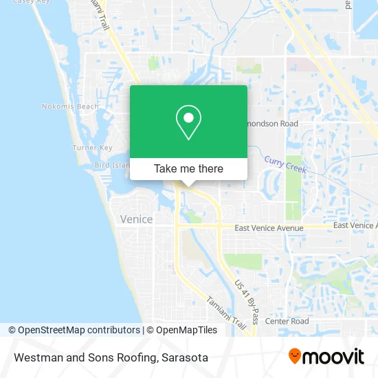 Westman and Sons Roofing map