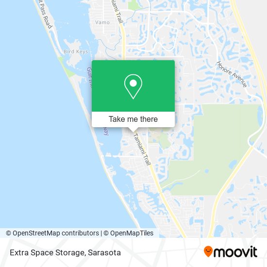 Extra Space Storage map