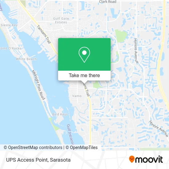 UPS Access Point map