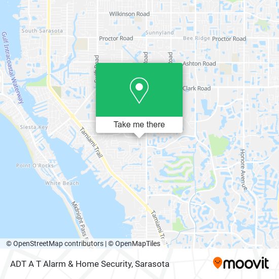 Mapa de ADT A T Alarm & Home Security