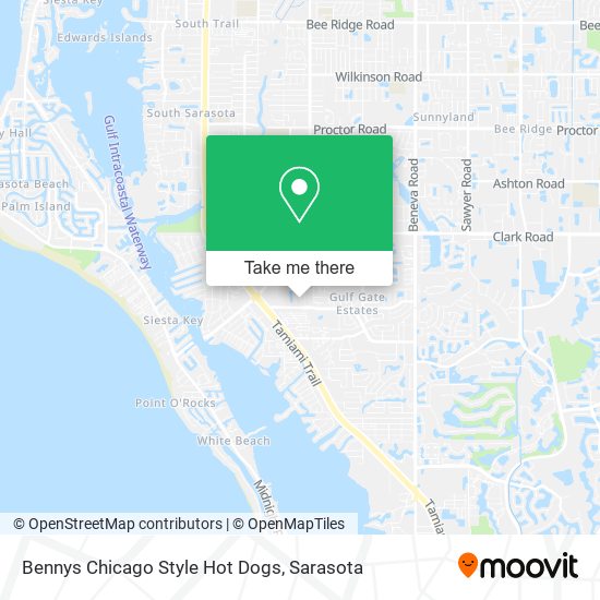 Mapa de Bennys Chicago Style Hot Dogs