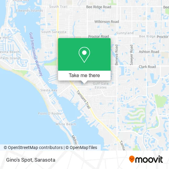 Gino's Spot map