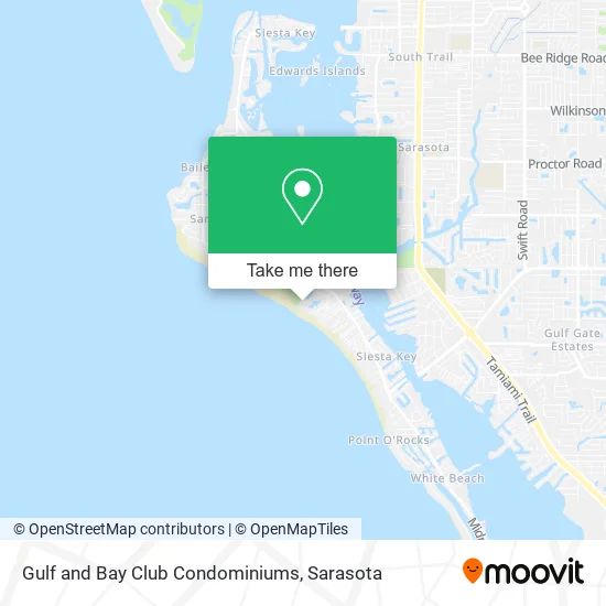 Gulf and Bay Club Condominiums map