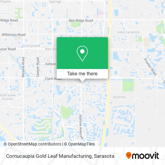 Cornucaupia Gold Leaf Manufacturing map