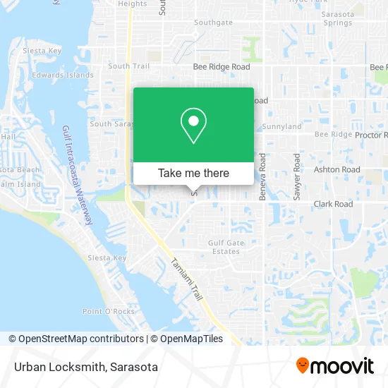 Urban Locksmith map