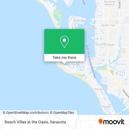 Beach Villas at the Oasis map