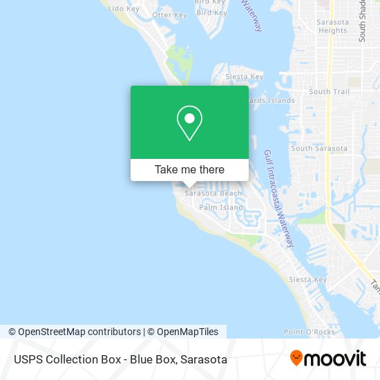 USPS Collection Box - Blue Box map
