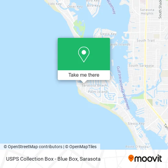 USPS Collection Box - Blue Box map