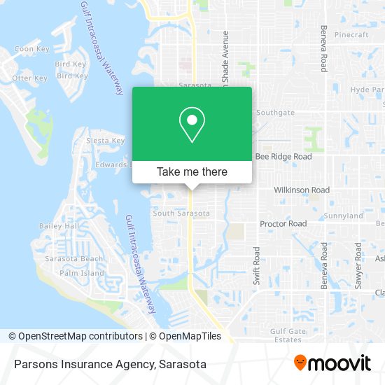 Parsons Insurance Agency map
