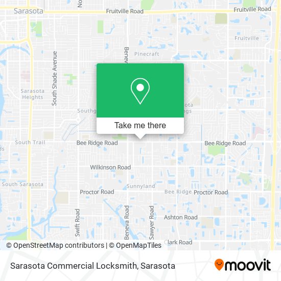 Mapa de Sarasota Commercial Locksmith
